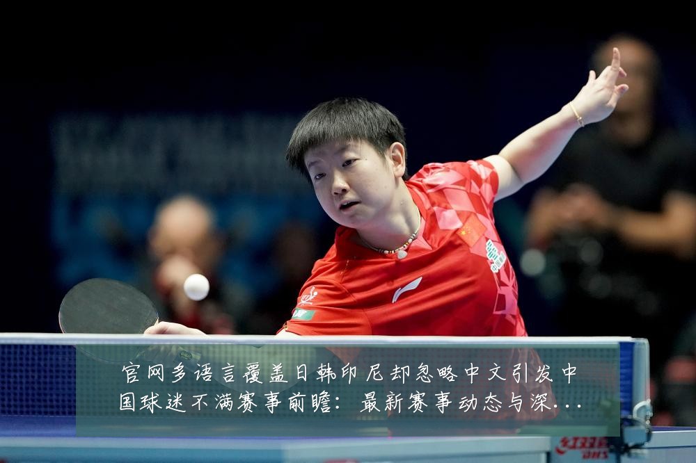 官网多语言覆盖日韩印尼却忽略中文引发中国球迷不满赛事前瞻：最新赛事动态与深度分析